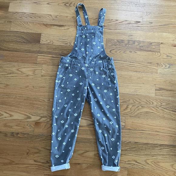 Hollister Patterned Overalls The Straps - Picture 3 of 4